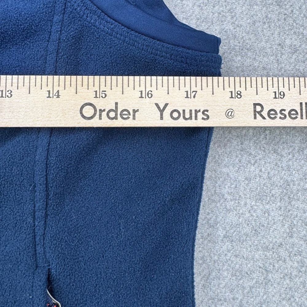 Auburn University Tigers Columbia Fleece Vest Sz M Blue Full Zip Pockets - Picture 9 of 13